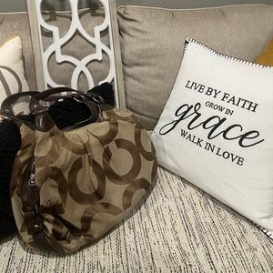 Coach soft sided Fabric tote